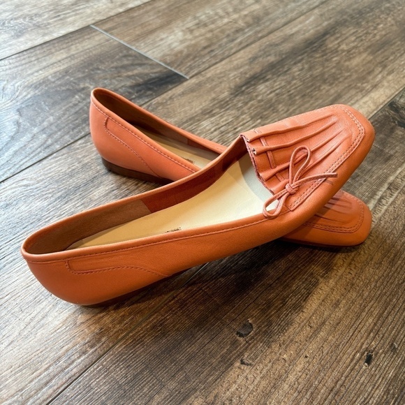 Enzo Angiolini LauraLee Leather Flats Salmon Pink Women's Size 8S - Picture 3 of 8